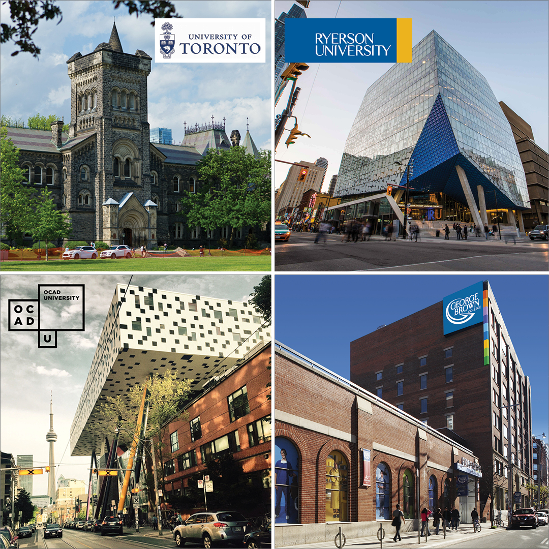 University 4in1 – UofT & Ryerson & YorkU & Gorge Brown Collage – Sq
