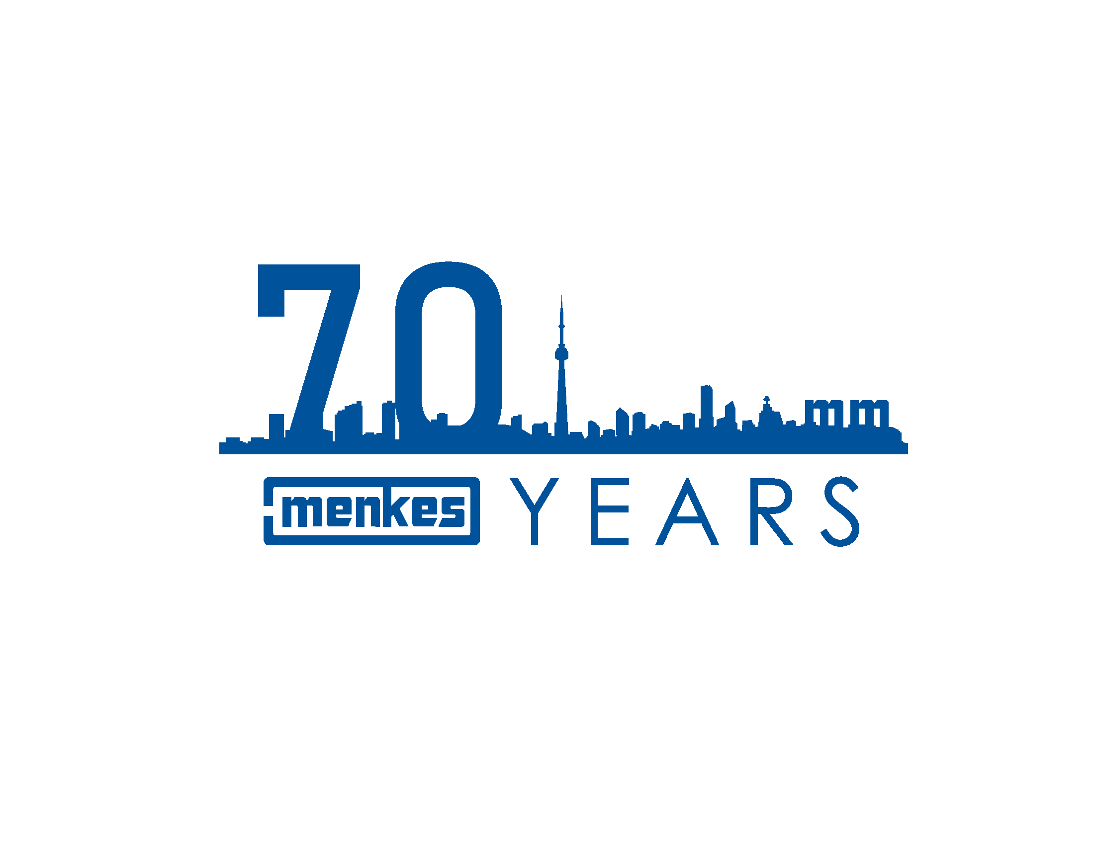 70 Year Logo Sample (Blue)